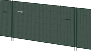 Fencenet groen op rol 50 m met ringen-1