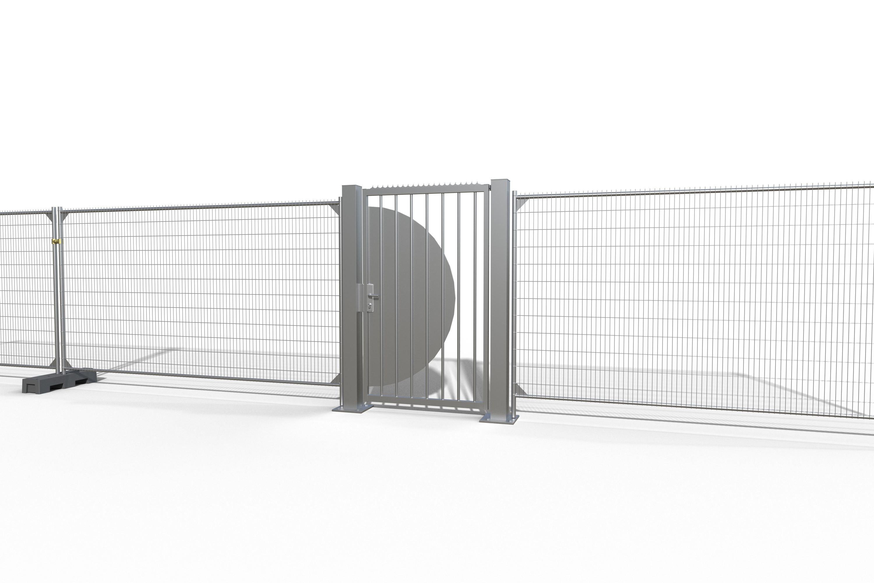 Heras emergency gate for construction sites and event venues