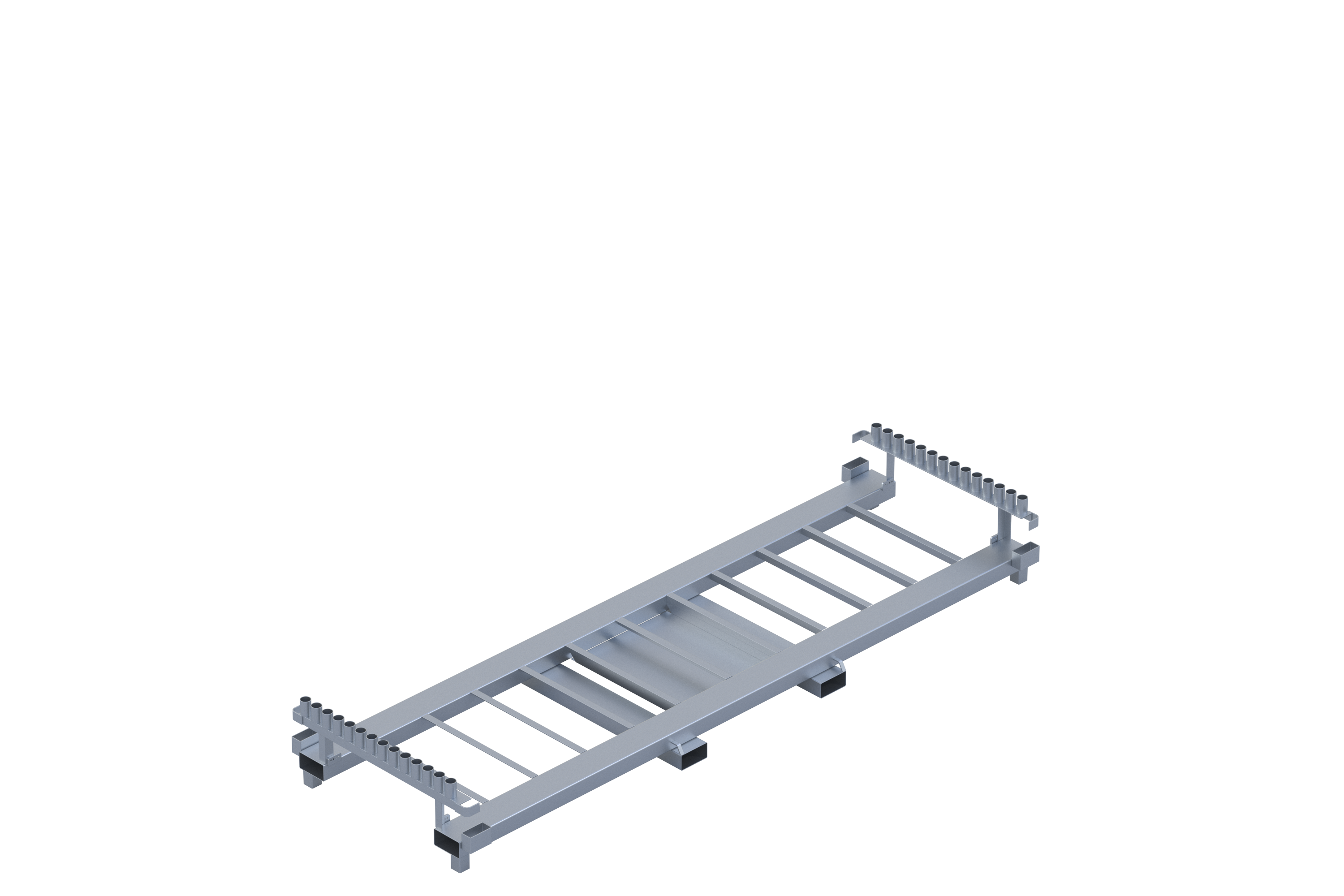Transport rack-V for <br>30 fences + foot + coupler-1