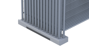 Transport rack-V PVC for 28 fences-2