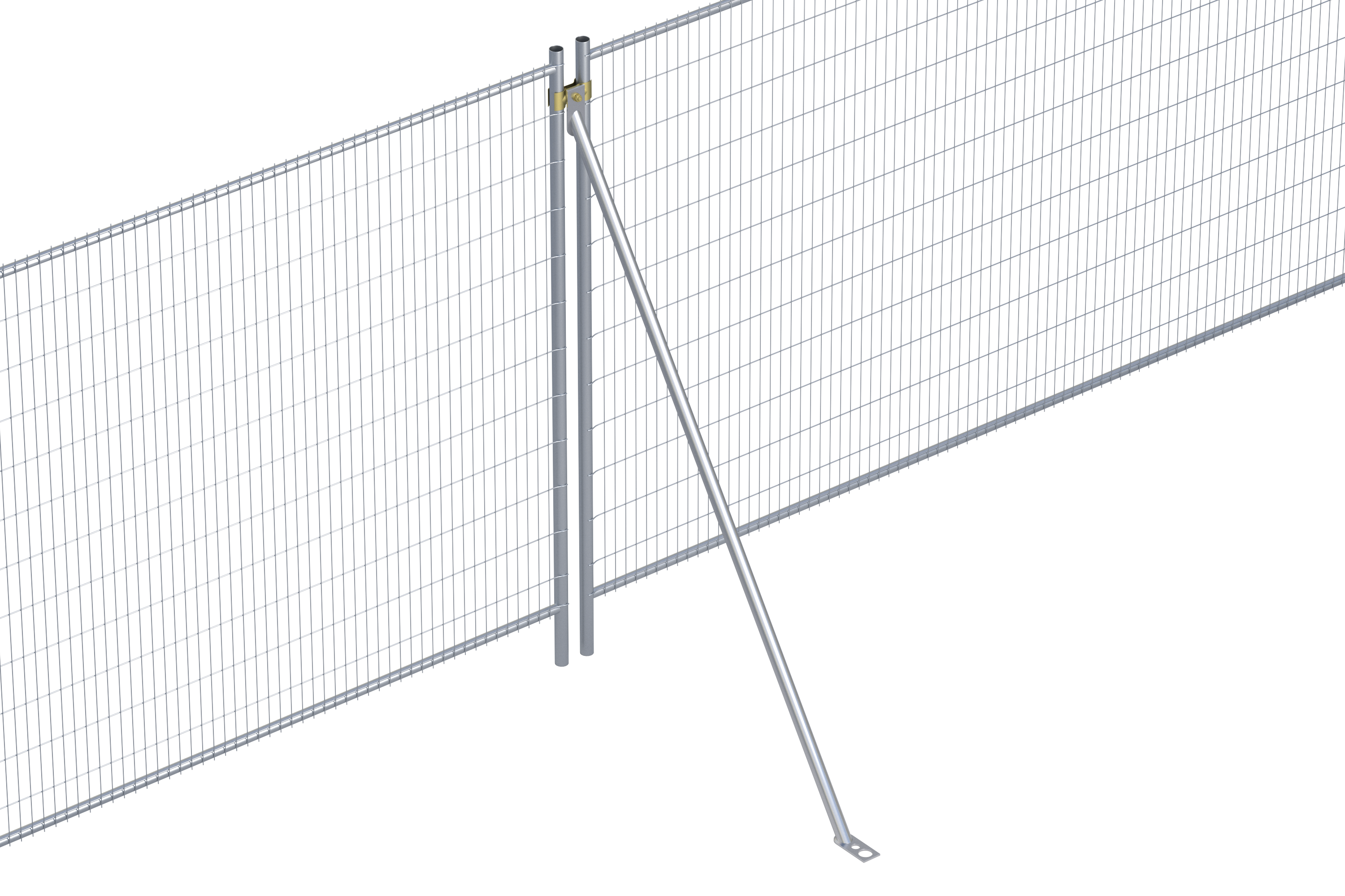 Brace for heras temporary fencing improved stability
